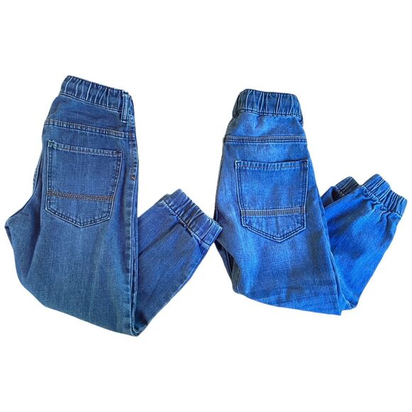 H&M Kids size 5-6 year old denim jogger jeans with elastic waist - Picture 3 of 9